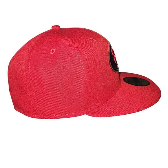 San Francisco 49ers New Era Fitted Cap - Red - Size 7 1/4 - Picture 5 of 9